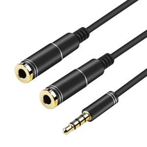 3.5mm Female to 2*3.5mm Female With Seperate Audio and microphone